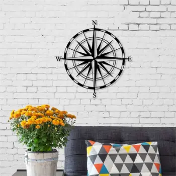Dekor metalik Decortie Compass, (45 x 45cm)
