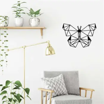 Dekor metalik Decortie Butterfly, 50x35 cm, i zi