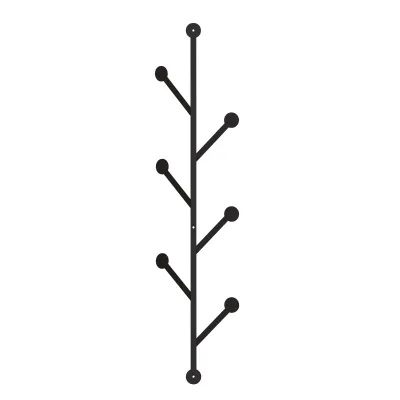 Varëse metalike Decortie Ponpon, 94cm, e zezë - 4