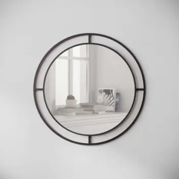 Pasqyrë muri Decortie 55 cm, e zezë