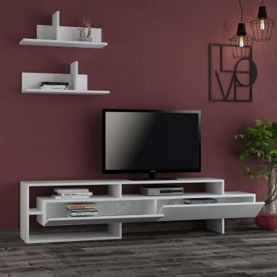Komodë për TV Decortie Gara 180 cm, e bardhë - 2