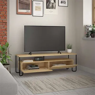 Komodë për TV Decortie Cornea 150 cm, kafe e hapur - 2