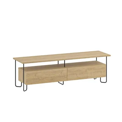 Komodë për TV Decortie Cornea 150 cm, kafe e hapur - 3