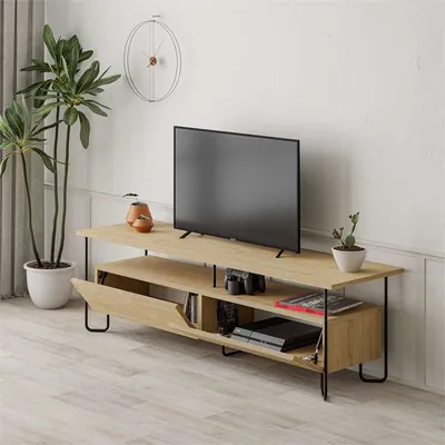 Komodë për TV Decortie Cornea 150 cm, kafe e hapur - 7