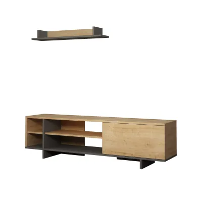 Komodë për TV Decortie Stockton 160 cm, kafe e hapur - 4