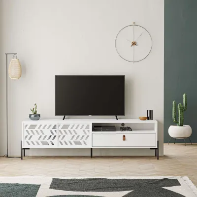 Komodë për TV Decortie Dionysos 170 cm, e bardhë - 1