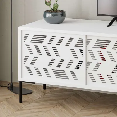 Komodë për TV Decortie Dionysos 170 cm, e bardhë - 4