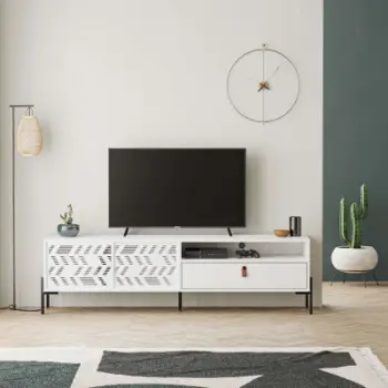 Komodë për TV Decortie Dionysos 170 cm, e bardhë