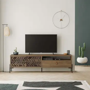 Komodë për TV Decortie Dionysos 170 cm, kafe e errët