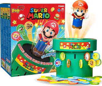 Lojë tavoline Tomy Pop Up Mario T73538, familjare, për fëmijë 4+