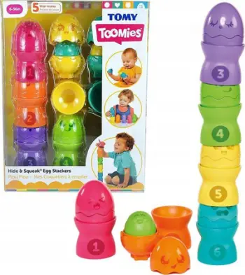 Vezë lodër për fëmijë Tomy Matryoshka, 6 muajsh, shumëngjyrëshe