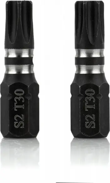 Majë për Turjelë Smart Impact Bit Torx T30, 25mm, 2 copë, e zezë