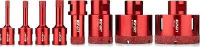 Set shpues diamant për gres Smart SM-25-SET9, 9 copa, 6-68mm, M14 - 3