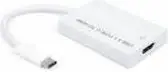 Kabllo USB Mcab, USB-C në HDMI, 0.15 m, e zezë