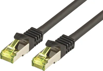 Kabllo rrjeti Mcab, S-FTP, Cat7, PIMF, LSZH, 3 m, e zezë - 1