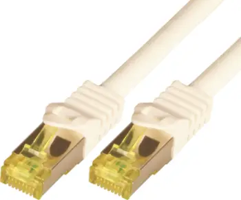 Kabllo rrjeti Mcab Patchcord, Cat7, S-FTP, PIMF, LSZH, 1 m, e bardhë
