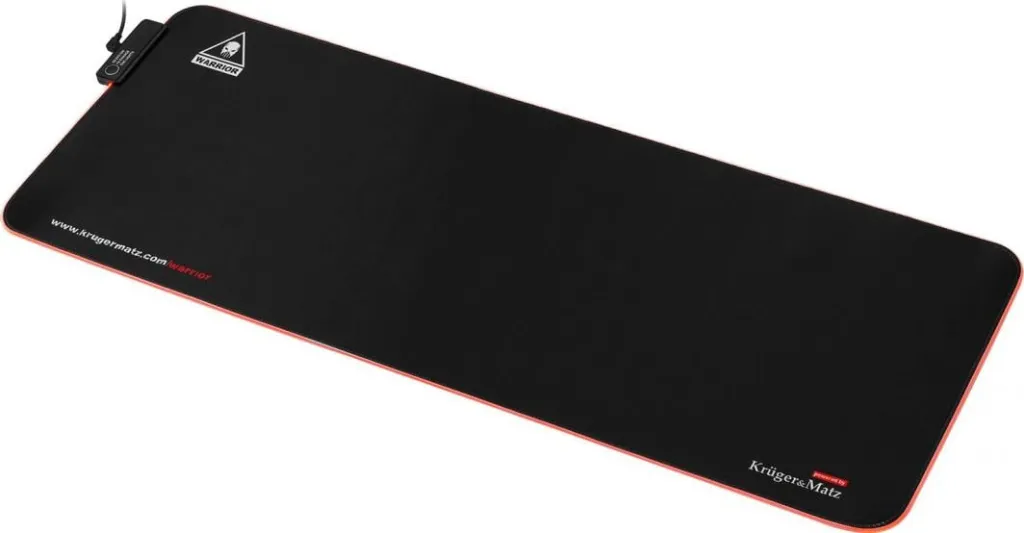 Mousepad Kruger&Matz Warrior, LED, XXL, pëlhurë, i zi - 2