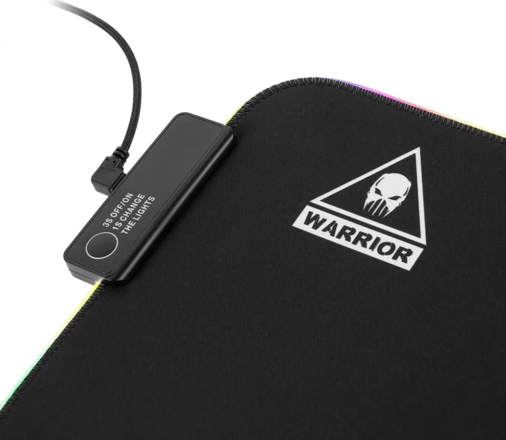 Mousepad Kruger&Matz Warrior, LED, XXL, pëlhurë, i zi - 3