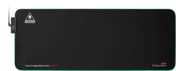 Mousepad Kruger&Matz Warrior, LED, XXL, pëlhurë, i zi