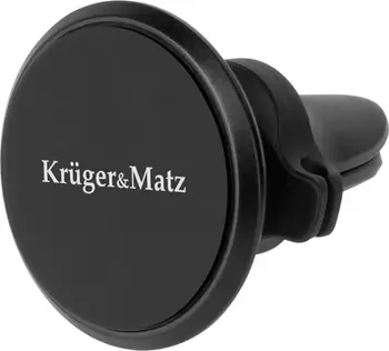 Mbajtës magnetik telefoni për veturë Kruger&amp;Matz, montim në grilë ajri, rrotullim 360°, i zi