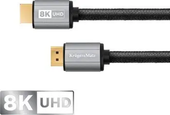 Kabllo HDMI Kruger&amp;Matz KM1265, HDMI në HDMI, 1.8m, 8K, e zezë