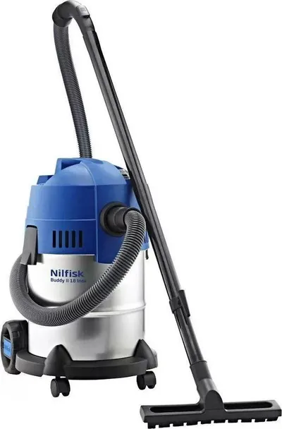 Fshesë me korrent Nilfisk Buddy II 18 Inox EU, e kaltër - 1