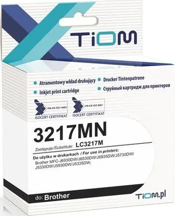 Boje printeri Tiom Ink për Brother 3217MN LC3217M, 15ml, magenta