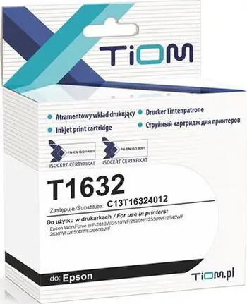 Bojë printeri Tiom Ink për Epson T1632 C13T16324012, 510 faqe, cyan