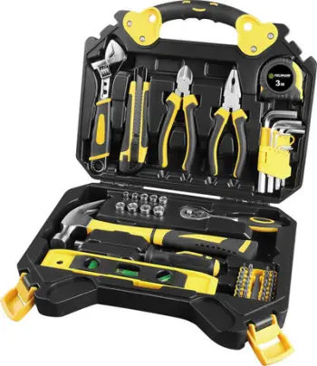 Set vegla pune Fieldmann FDG 5006-60R, 60 copë, të zeza/të verdha