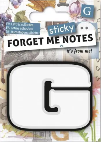 Letër ngjitëse për shënim Forget Me Not G