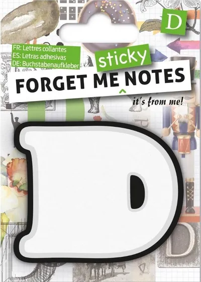 Letra ngjitëse për shënim If Forget me D - 1