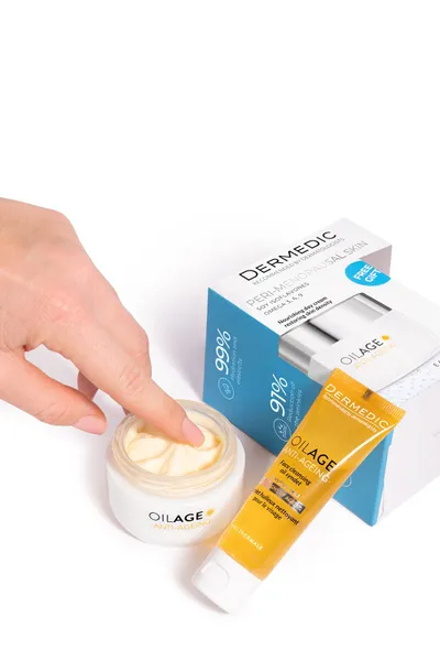 Set krem dite dhe larës vajor Dermedic OILAGE, 50ml+25ml - 2