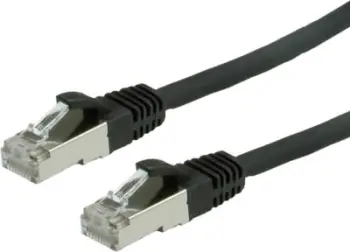 Kabllo Value Patchcord S / FTP (21.99.1235), Cat 6, LSOH, 1m, e zezë