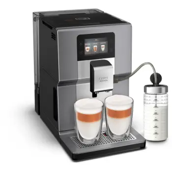 Aparat espresso Krups EA875E, 3L, mulli i integruar, touch, gri