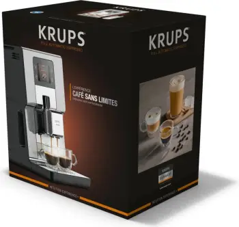 Aparat kafeje Krups Intuition Experience+ EA877D, 3L, mulliri i integruar, ekran me prekje, ngjyrë e zezë/çelik