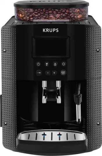 Aparat kafeje, Krups, EA8150, automatik i plotë 15 bar, rezervuar 1.8L, mulli konik metalik, cappuccinatore, i zi