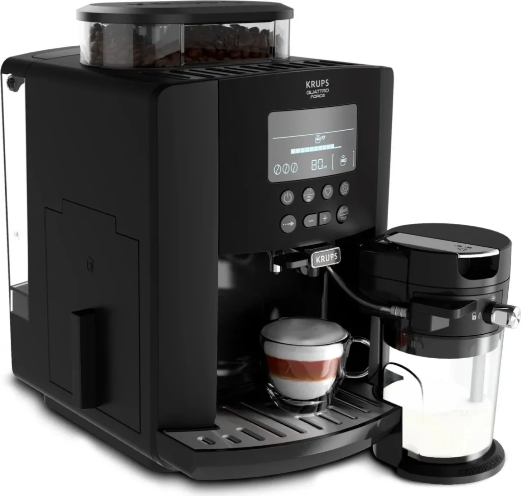 Makinë kafeje Krups EA819N Arabica Latte, e zezë - 1