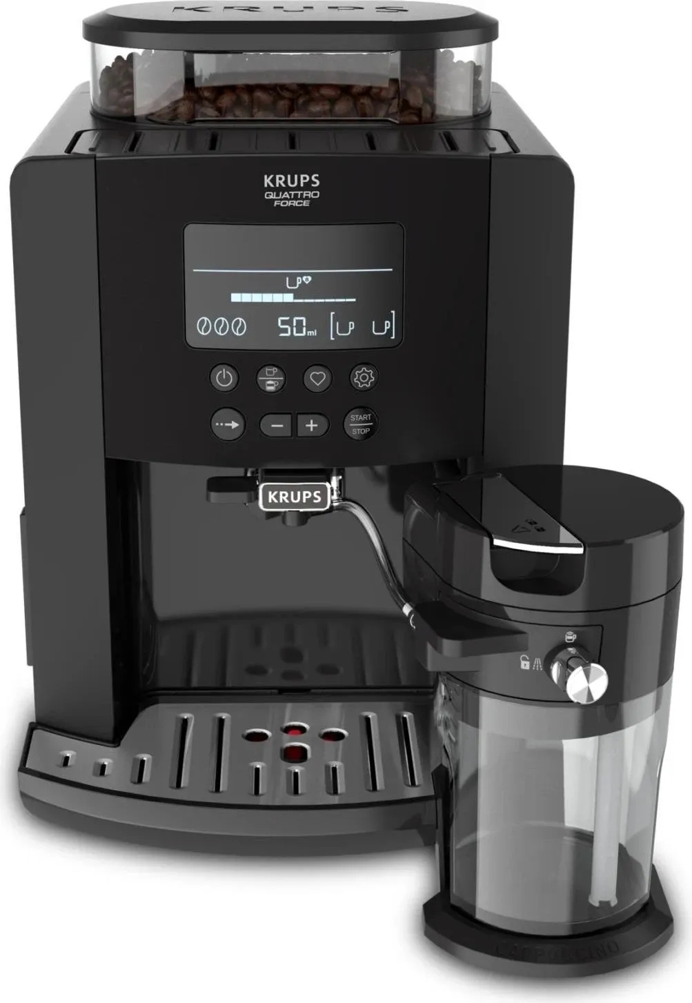 Makinë kafeje Krups EA819N Arabica Latte, e zezë - 2