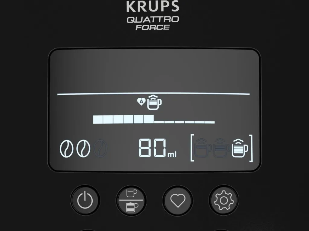 Makinë kafeje Krups EA819N Arabica Latte, e zezë - 9