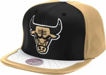 Kapelë Mitchell & Ness për meshkuj, ngjyrë krem dhe e zezë