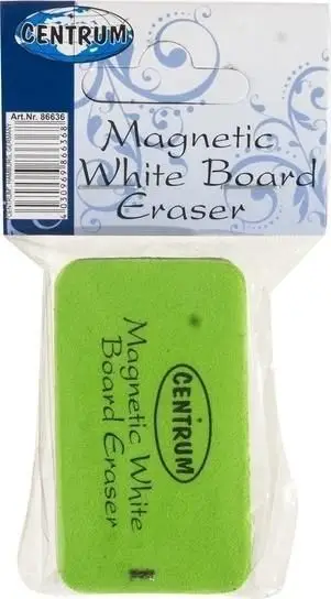 Sfungjer magnetik për tabela Centrum, 70 x 40 x 20 mm, i gjelbër