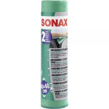 Set - leckë Sonax, mikrofibër plus interier dhe xhama, 2 copë