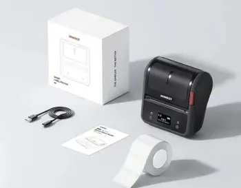 Printer etiketash NiiMbot B3S_P, portativ, 2000 mAh, Gri