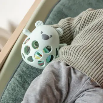 Loder me zhurme Rattle Silikoni me top - Aqua Green