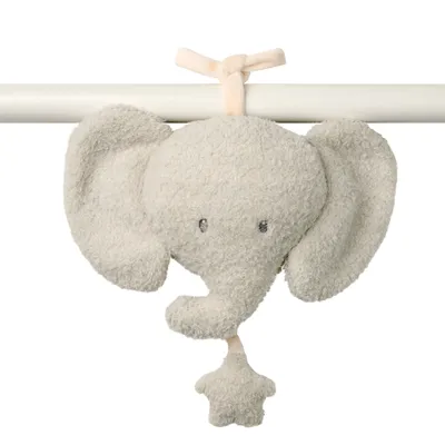 Loder me muzik Elephant - 20 cm - Teddy Grey - 1