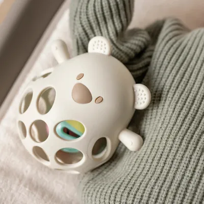 Loder me zhurme Rattle Silikoni me top - Clay - 2