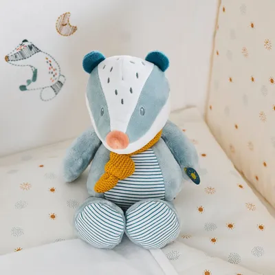 Lodër e butë Nattou Felix, 32cm, e kaltër - 3