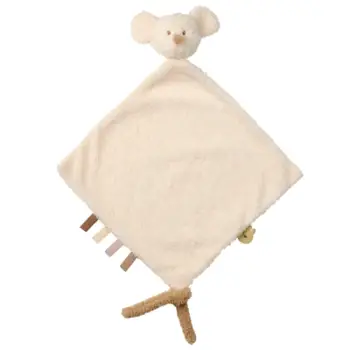 Mbajtse per meme Doudou Mouse TEDDY- 35 cm - Teddy Ecru