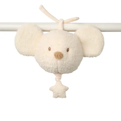 Loder me muzik Mouse - 16 cm - Teddy Ecru - 1