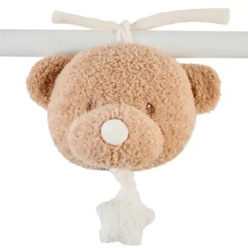 Loder me muzik Bear TEDDY - 16 cm - Teddy Caramel